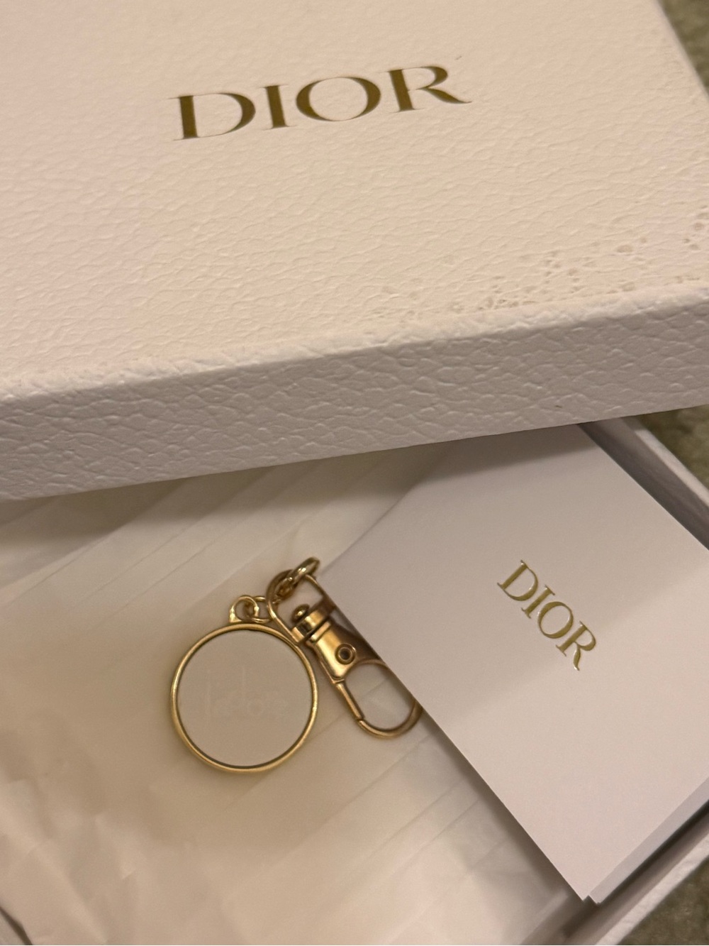 Dior Gold Keychain Charm Bundle
